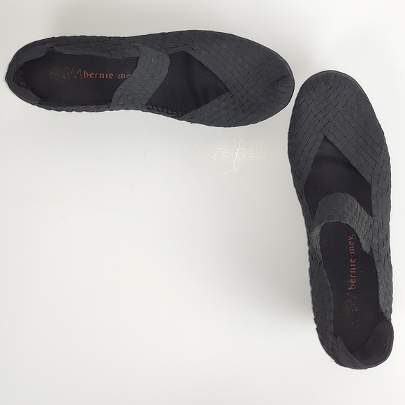 Bernie Mev Black Slip-On Wedge Shoes Size 9.5 | Casual Boho Basic Work Gorpcore - Picture 3 of 6